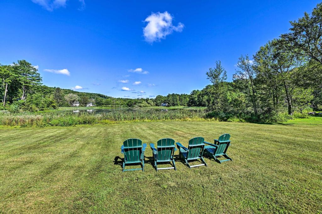 Updated Canaan Farmhouse Pond and Sunset Views!