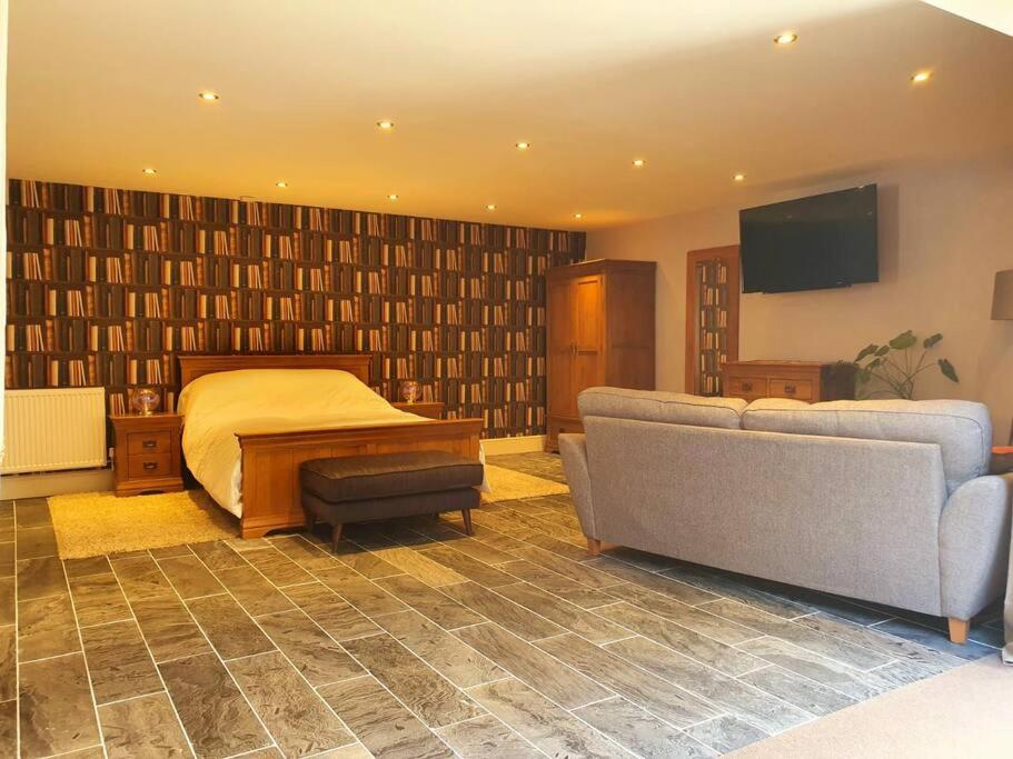 Sycamore Suite is a private retreat with log fire