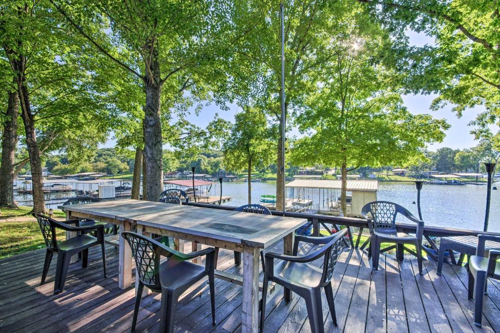 Boat Dock and Slides Lakefront Gravois Mills Home, Gravois Mills