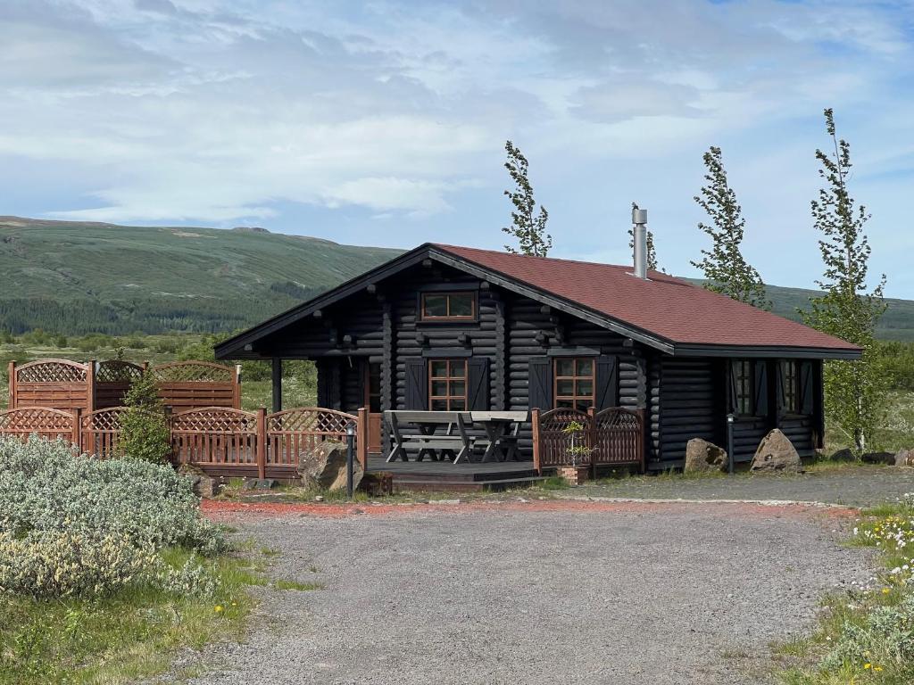 Cosy cabin with amazing view on the Geysir