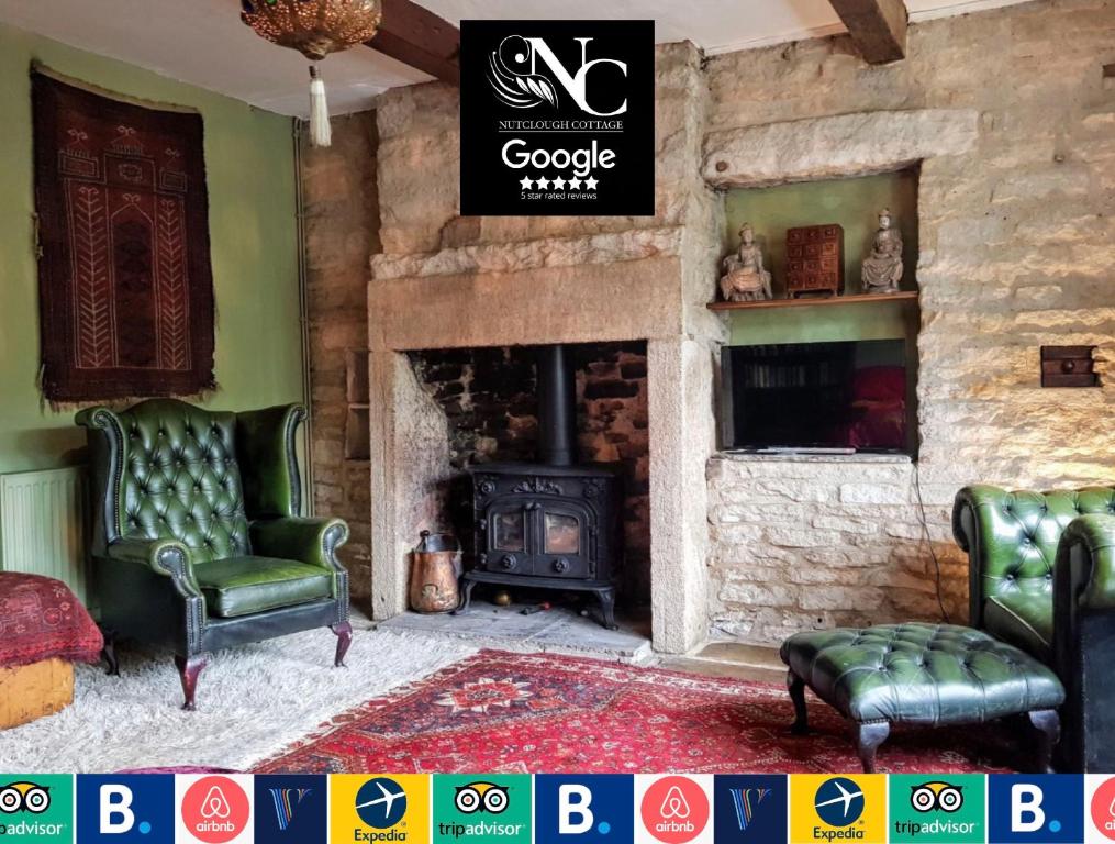 Nutclough Cottage - Log Fire and Valley View - Sleeps 2 전경