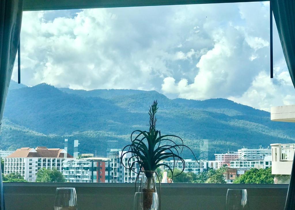 Mountain & City View Panorama at Nimman photo