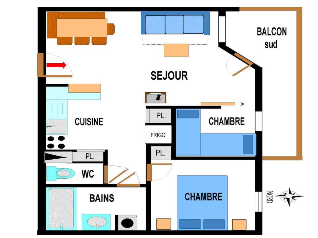 Appartement spacieux 6 pers. au pied des pistes avec parking et WIFI - FR-1-508-34 - 3