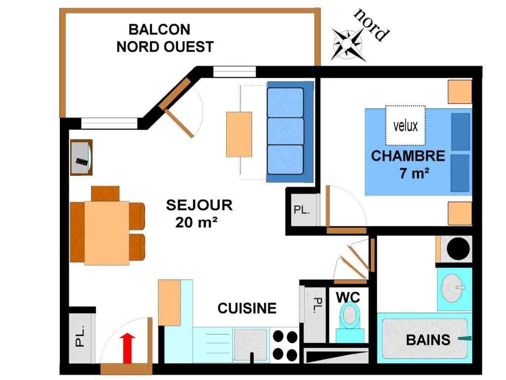 Appartement 4 pers à Val Cenis, au pied des pistes, parking, WIFI et balcon - FR-1-508-145 - 4