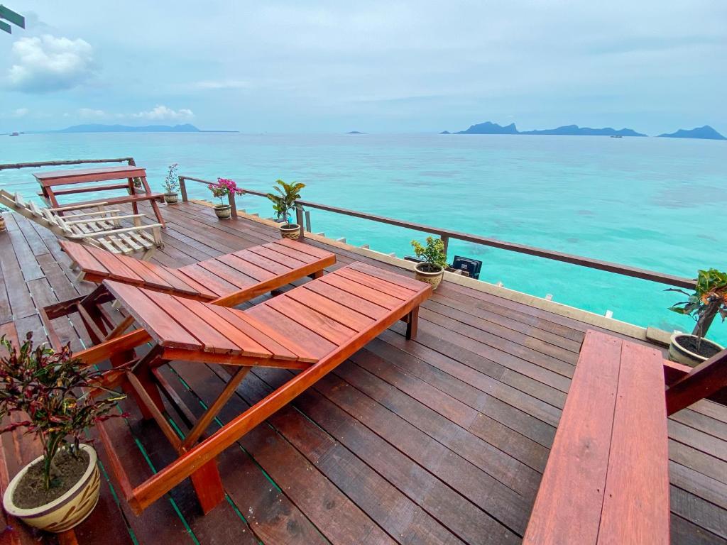 Balcony/terrace, Pavalintang Resort in Semporna
