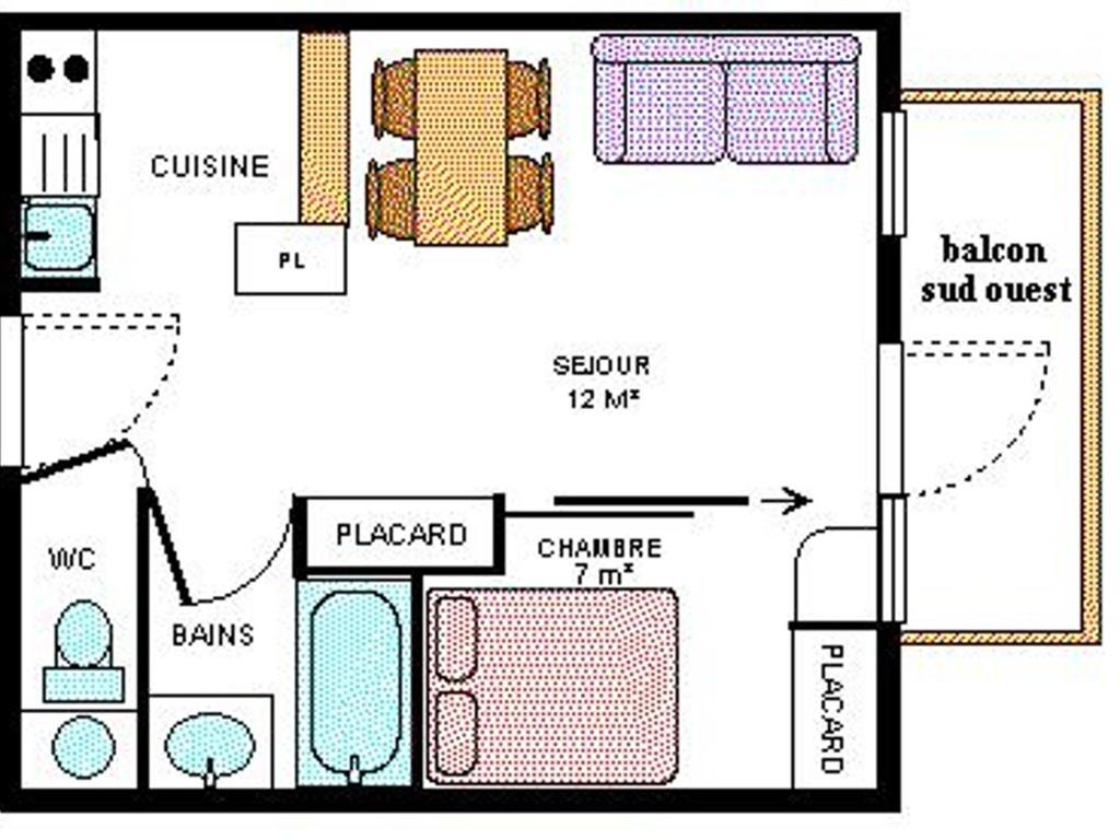 Appartement cosy 4 pers, pied des pistes, balcon, parking, WiFi - FR-1-508-192 - 4