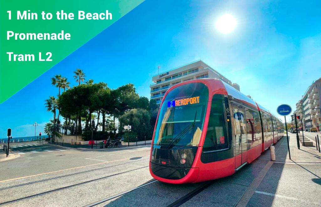 1 Min to the Beach Apartment - Kitchen - Tramway - Air Conditioner - Wifi - Promenade Des Anglais - 4