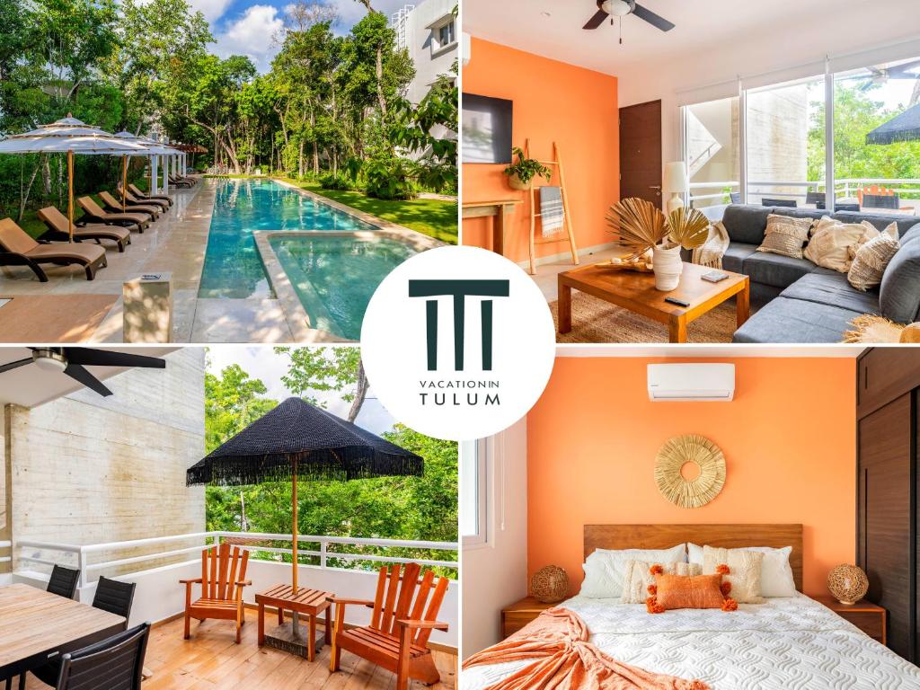 Quiet 2BR in Tulum with Pool Spacious Patio Gym - 2