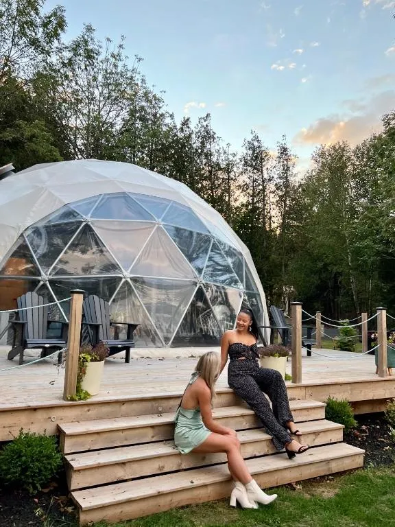 Geodome water view stay on Grand Manan Island, hotel in Castalia
