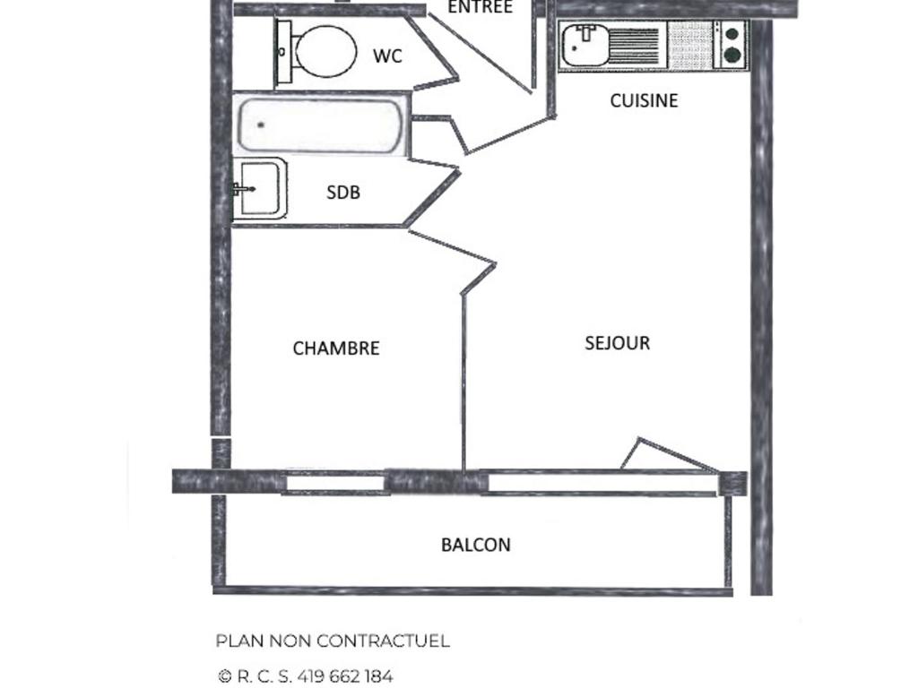 Appartement classique 4 pers. aux Menuires, balcon sud - FR-1-452-253 - 3
