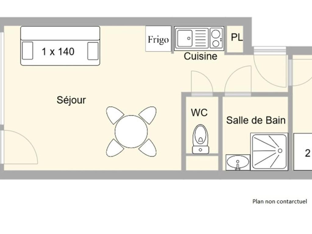 Studio cabine Les Saisies 4 pers, proche pistes - 2