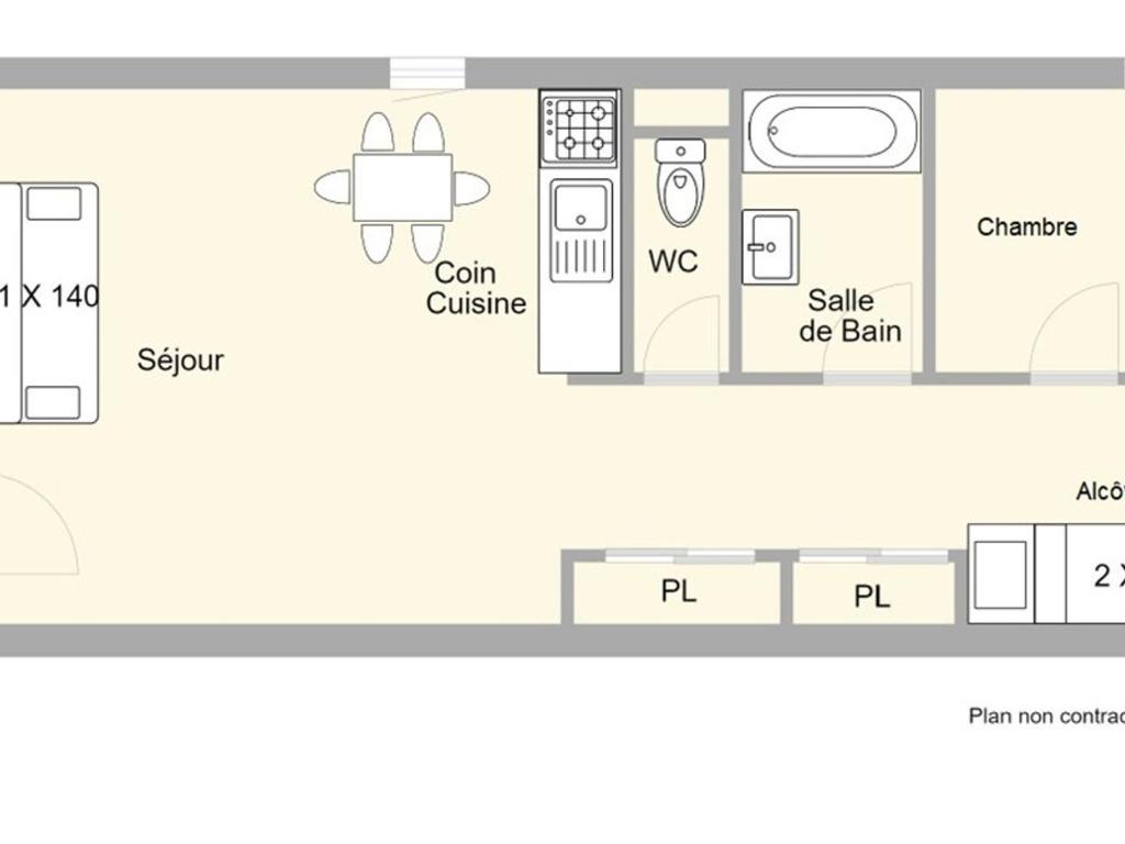 Appartement RDC 2 pièces Les Saisies - Proche pistes - 3