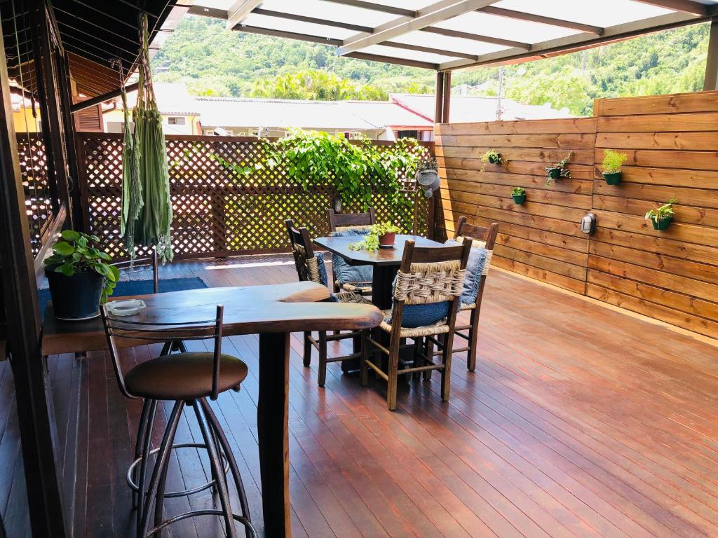 Balcony/terrace, Shiva Guest House in Florianopolis