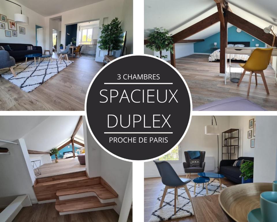 Spacieux duplex sous combles.