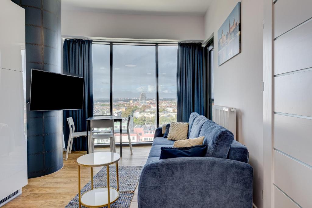 Aleda Tower, 14 floor, balkon, Štetín