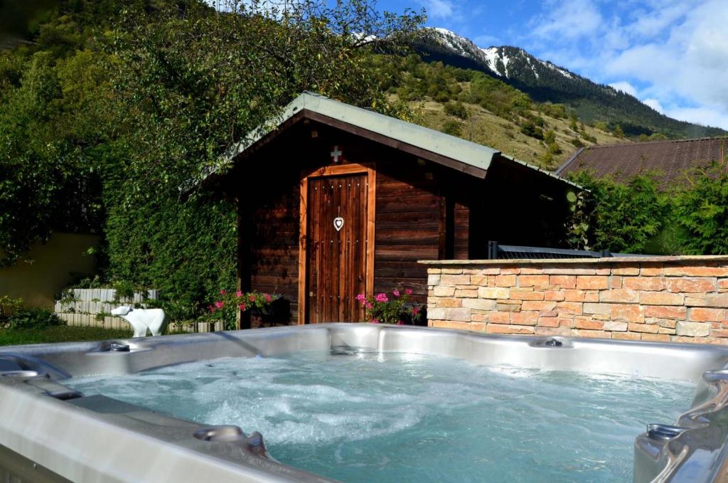 Chalet avec Jacuzzi, billard, jardin clos, proche Paradiski, Aime La Plagne