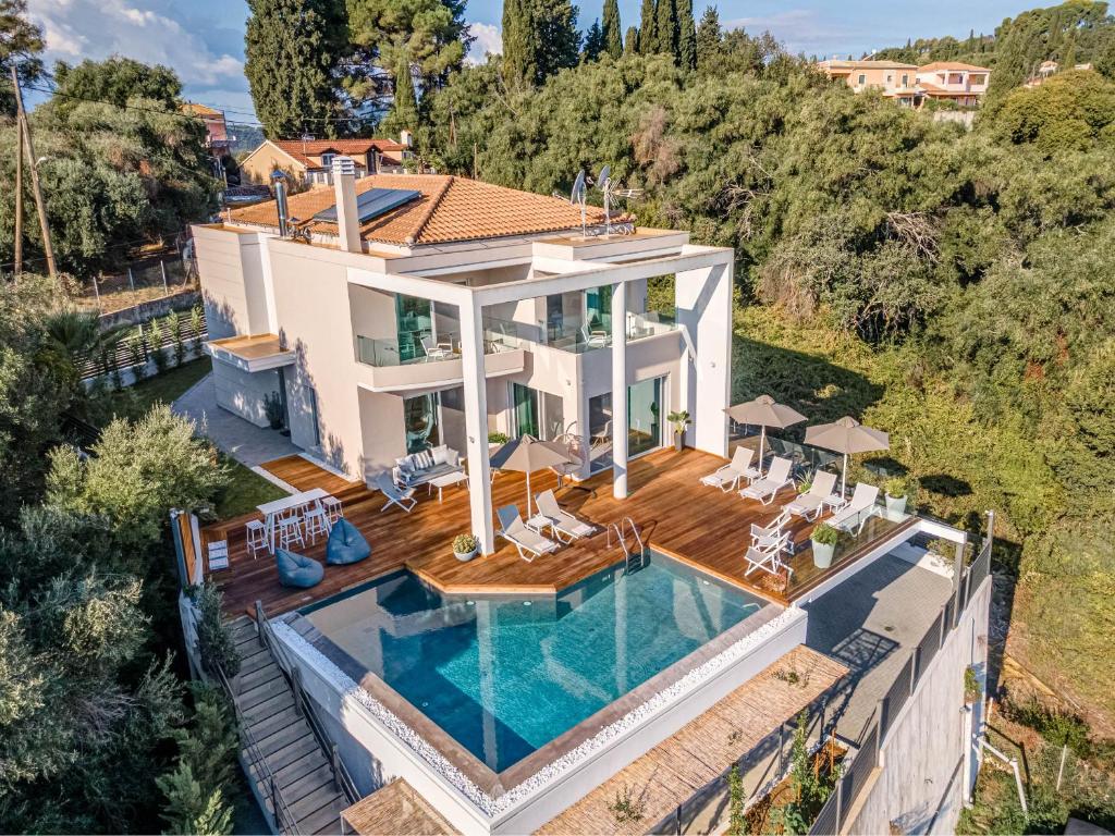 White Pearl Premium Villa Corfu 전경