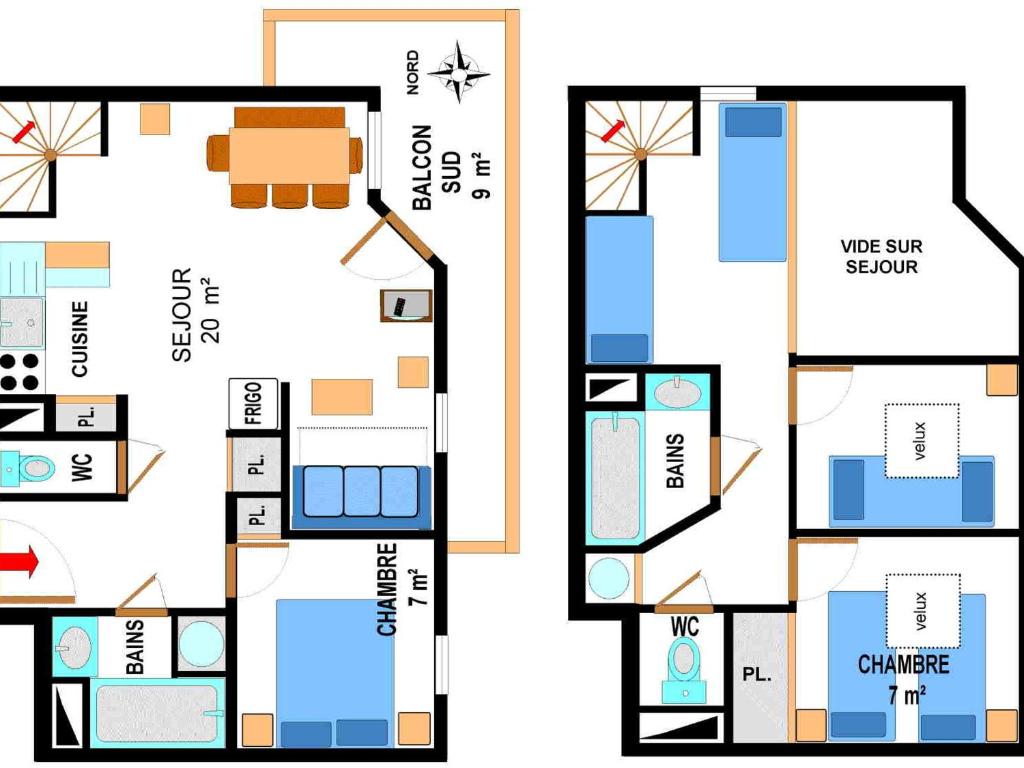Duplex pour 10 pers, au pied des pistes, proche télécabine et commerces, parking inclus - FR-1-508-16 - 2
