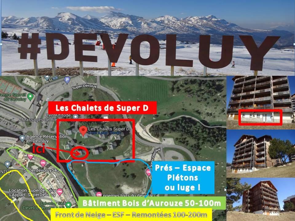 Appartement 8-10 personnes SUPERDEVOLUY Hautes Alpes REZ DE CHAUSSÉE Vue panoramique 3 CHAMBRES - 5