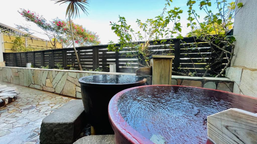 Open air bath