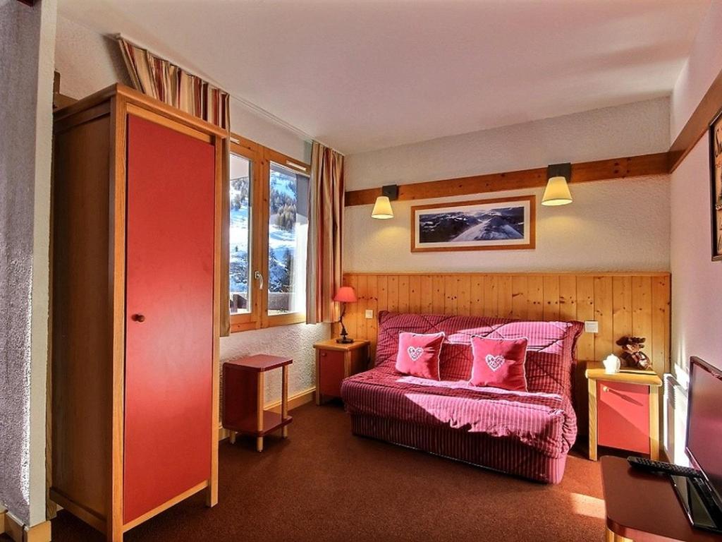 Studio-cabine 4 pers, proche pistes et commerces, balcon, piscine, 3 cristaux Paradiski - FR-1-455-27, Plagne 1800