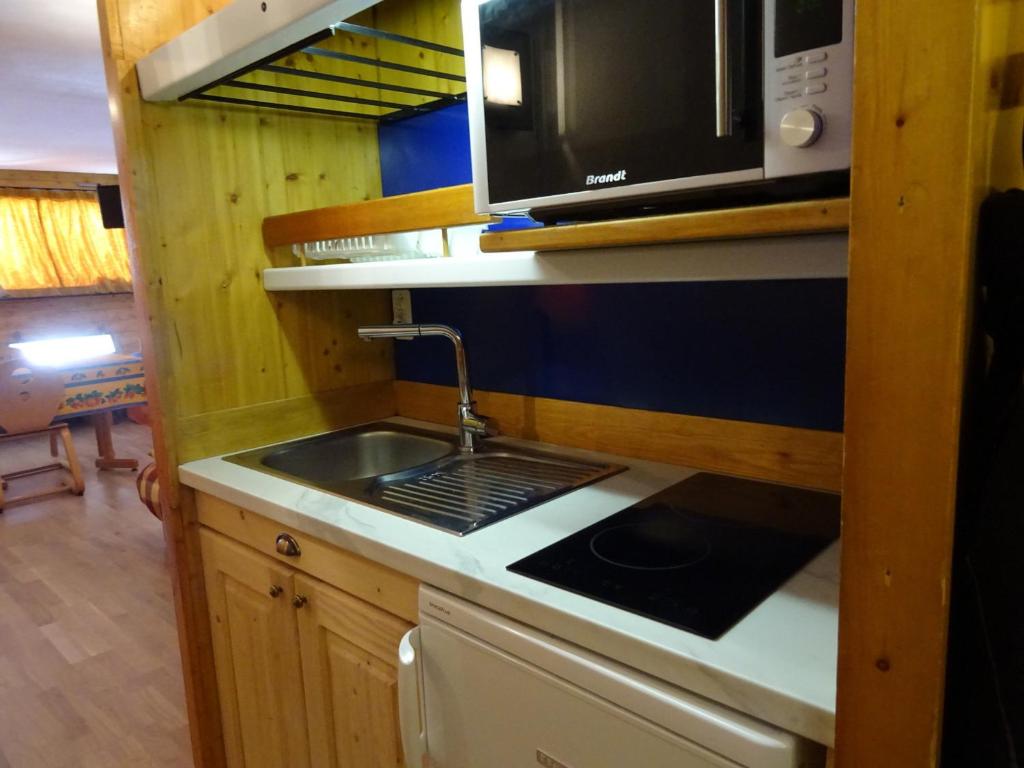 Studio rénové pour 3 à Arc 1600, ski aux pieds, animaux admis - FR-1-411-413 - 5