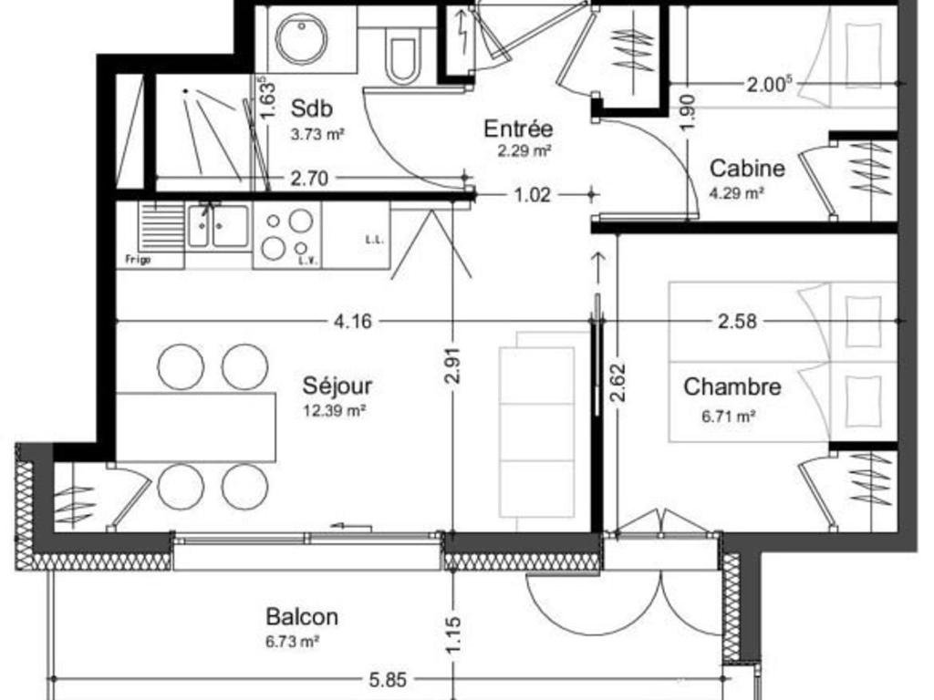 Appartement cosy 2 chambres à Arêches, cuisine équipée et terrasse - FR-1-342-203 - 2