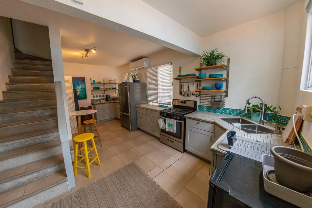 Kitchen, Casa Verde Hotel - Steps to the Beach, Pool, Restaurant & Bar in Rincon