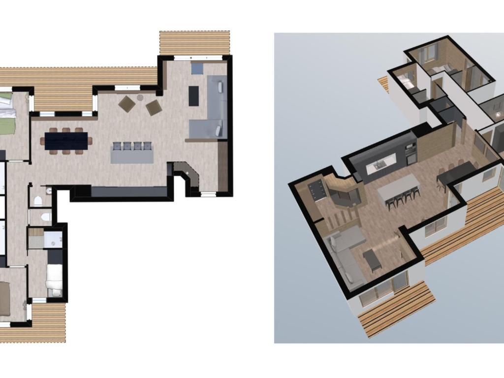 Luxueux appartement 4 pièces avec balcon, wifi, parking et services de conciergerie - FR-1-694-30 - 2