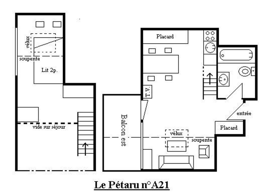 Studio Mezzanine pour 4 Pers - Centre Méribel, Proche Pistes et Commerces, Animaux Acceptés - 4