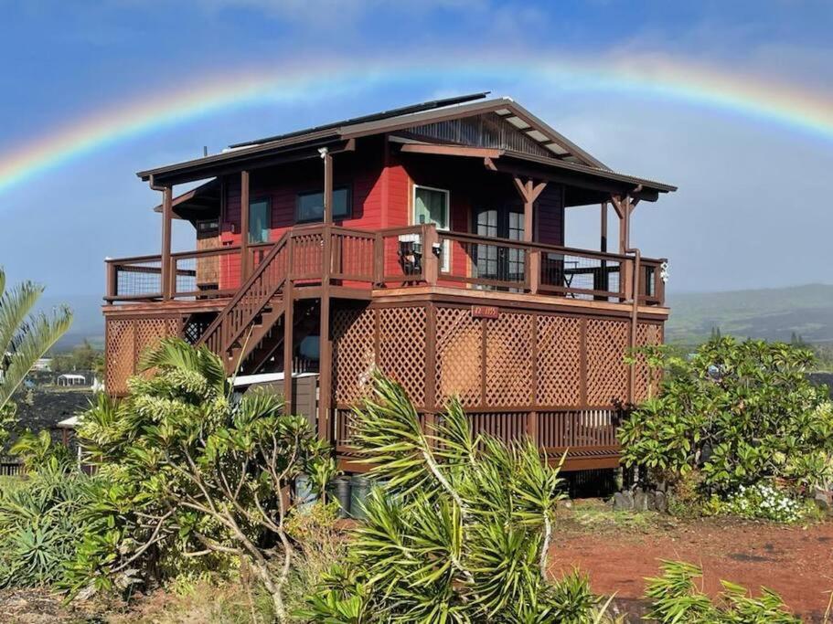 COZY OFF GRID LAVA HOME - 2 Stories, Ocean View, Pahoa