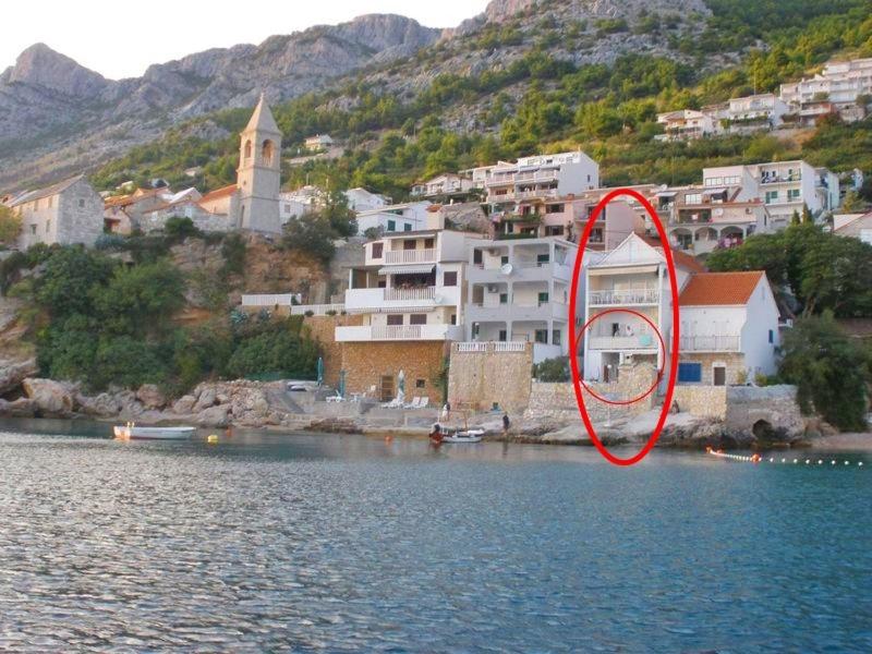 Apartment in Pisak with sea view, balcony, air conditioning, WiFi 195-1, Pisak