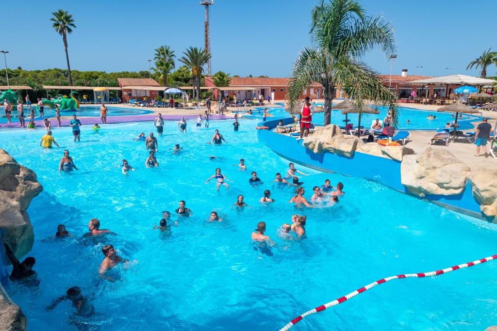 Aparthotel FLORA PARK & AQUAROCK — Swimming pool in Cala'n Bosch, Balearic Islands