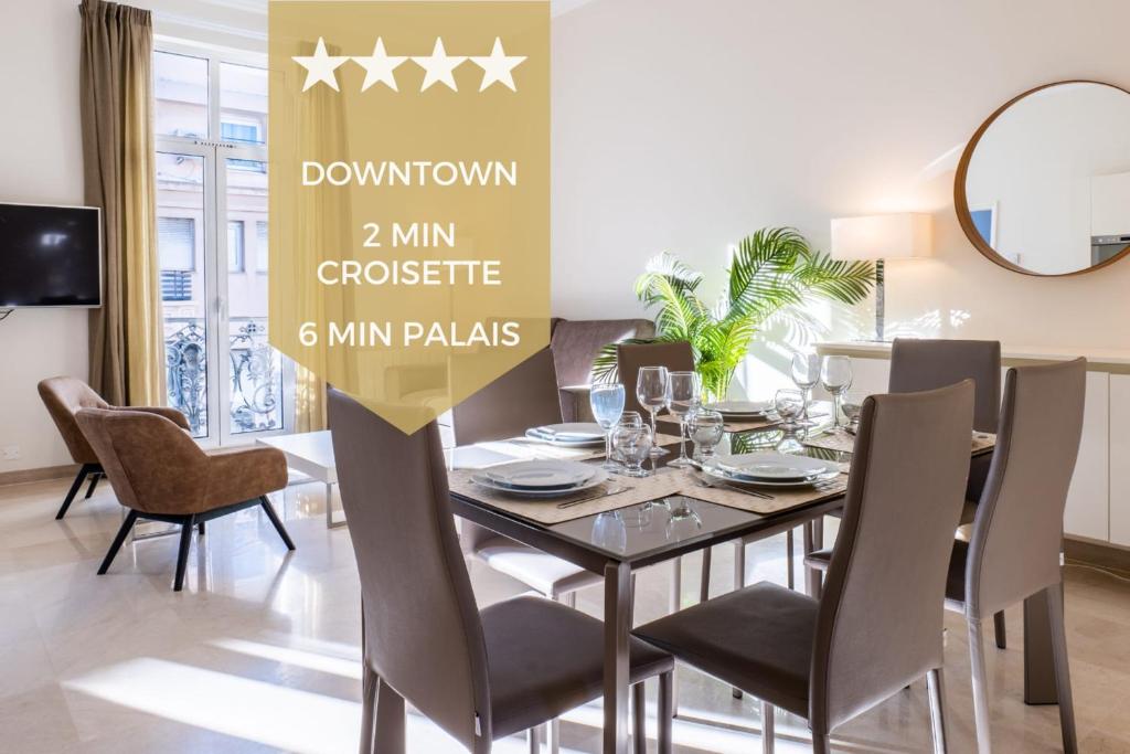 2-Br steps from the Palais des Festivals, Cannes