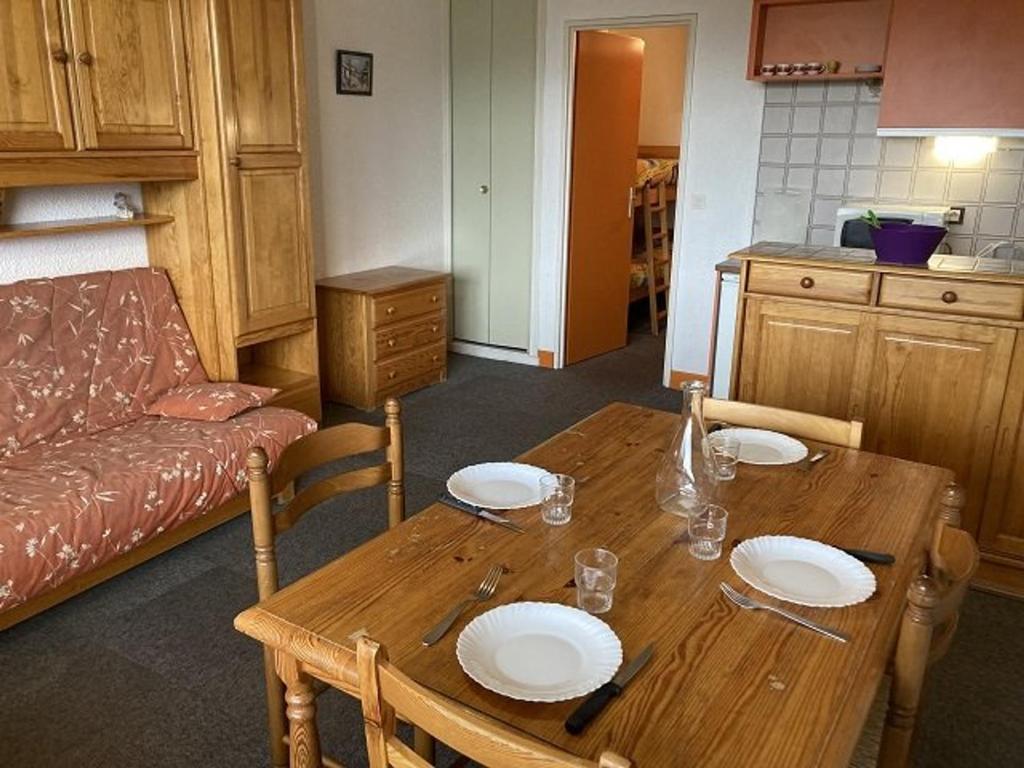 Studio lumineux 4 pers, pieds des pistes, balcon sud, proche sports et commerces - FR-1-262-171 - 2
