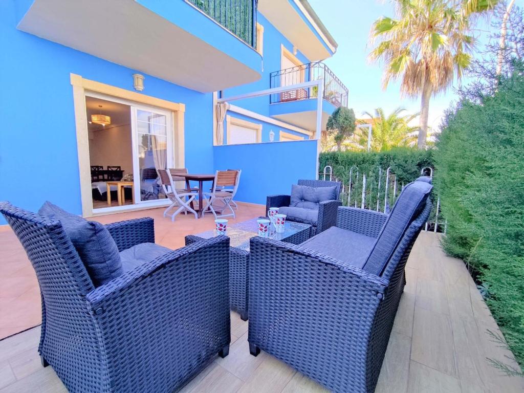 Planta baja con terraza chill out - Primera línea Tres Playas - ALBERT VILLAS - 1