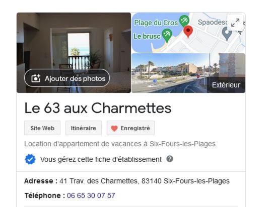 "Le 63 aux Charmettes" Au Brusc Vue Mer Parking Wifi etc inclus - 2