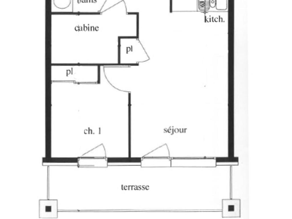 Appartement 4 pers. Les Menuires, pied des pistes, balcon S-O, tout équipé - FR-1-452-73 - 3