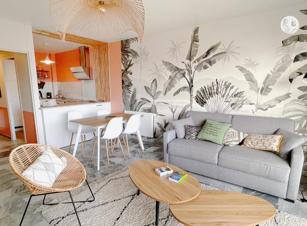Au85, Bel appartement, vue océan, pied de la plage - 5