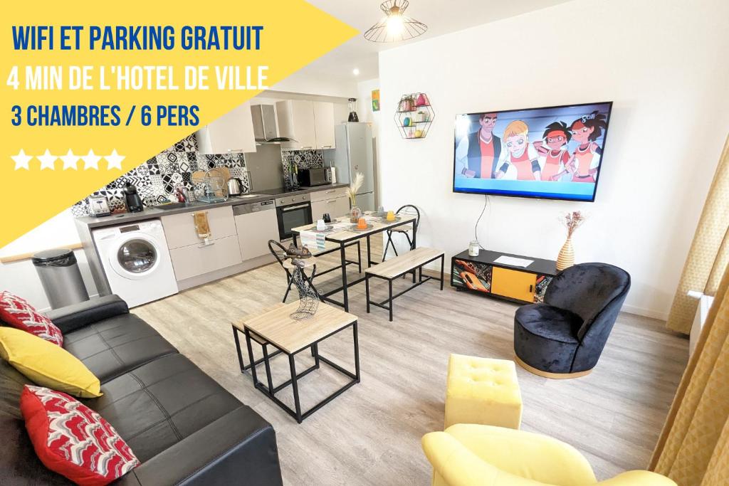 Beau-Jean, Un Cocon Sympa 5 min à Pied du Centre-Ville, Parking Privé, à 10 min du CHU - 3