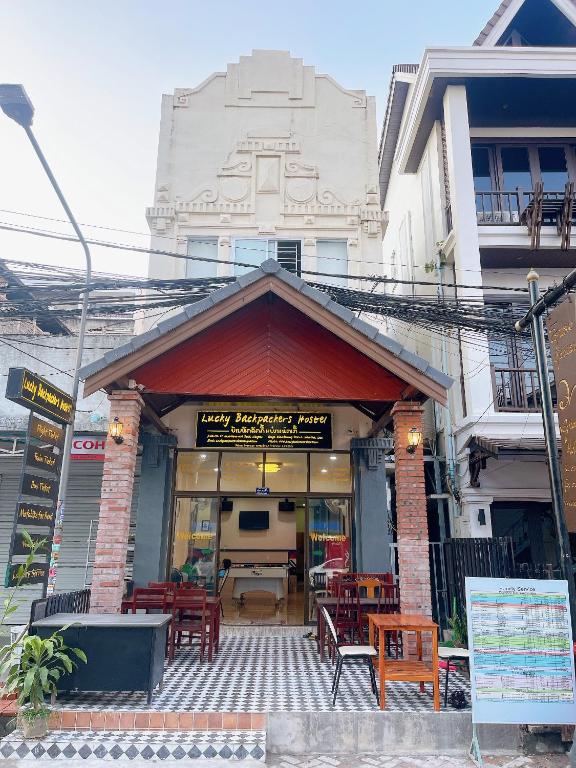 Exterior view, Lucky Backpackers Hostel in Vientiane