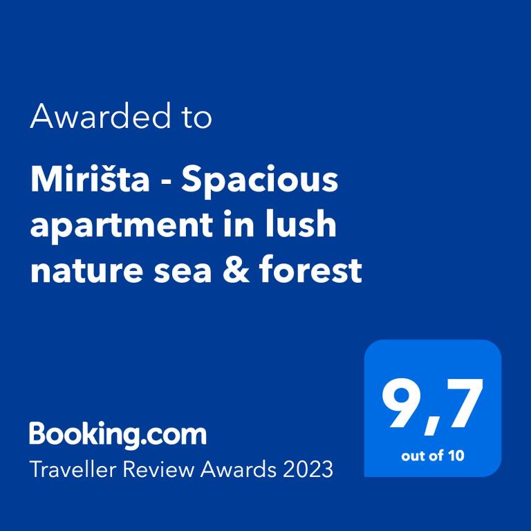 Mirišta - Spacious apartment in lush nature sea & forest - 2