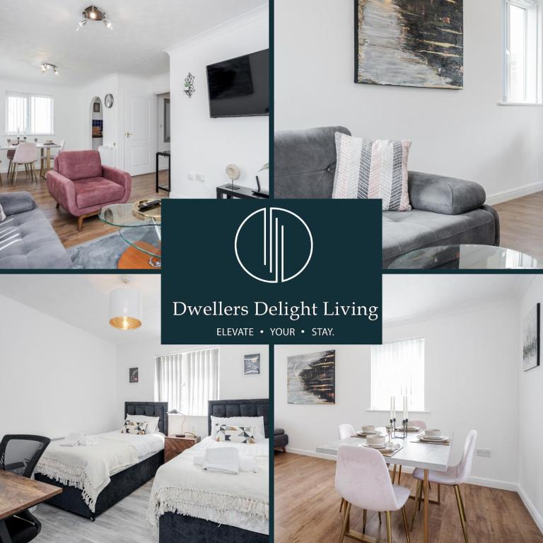 Dwellers Delight Living Ltd Serviced Accommodation Charming 3 Bedroom Flat, Chafford Hundred, Grays  — Hotel in Grays Thurrock