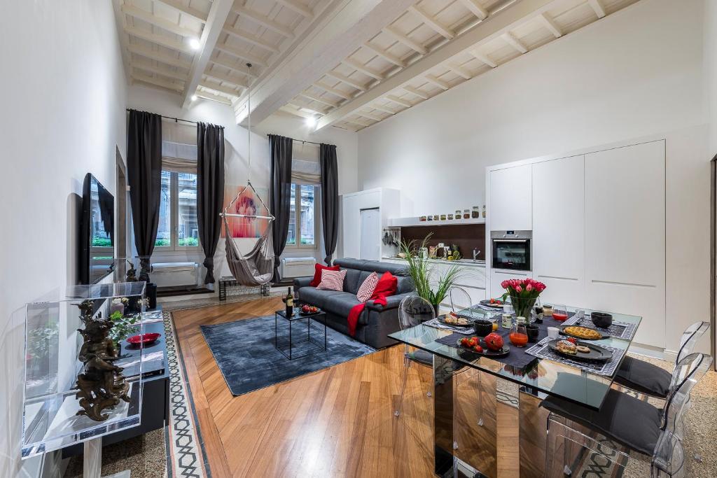 Shared lounge/TV area, Argentina Residenza Style Hotel in Rome
