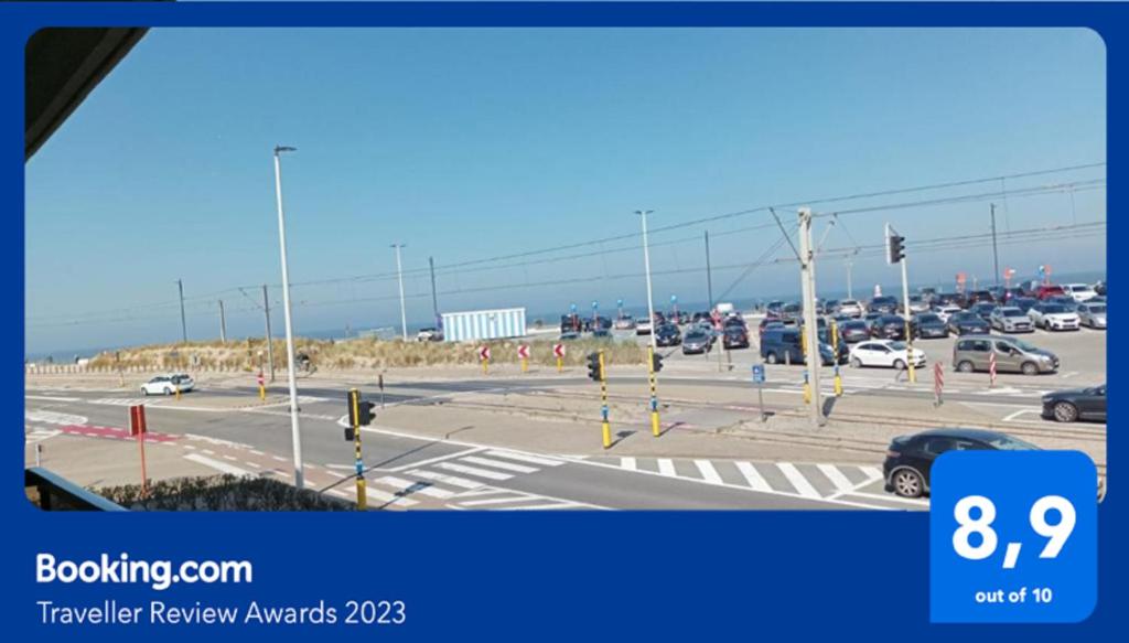 Frontaal zeezicht in appartement de Strandjutter, Ostende