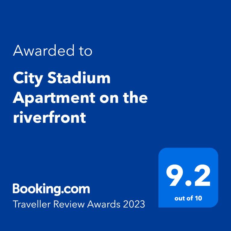City Stadium Apartment on the riverfront photo