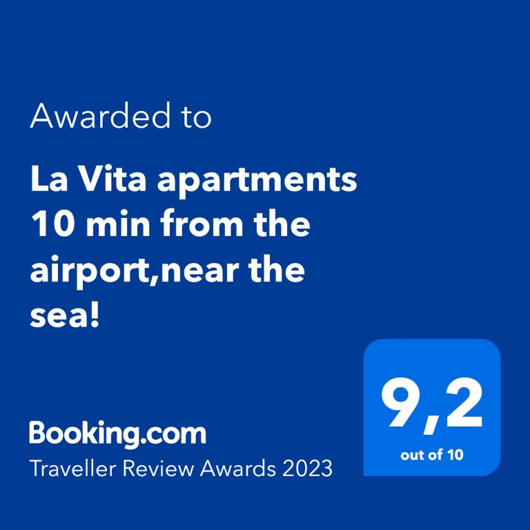 La Vita apartments 10 min from the airport,near the sea! photo