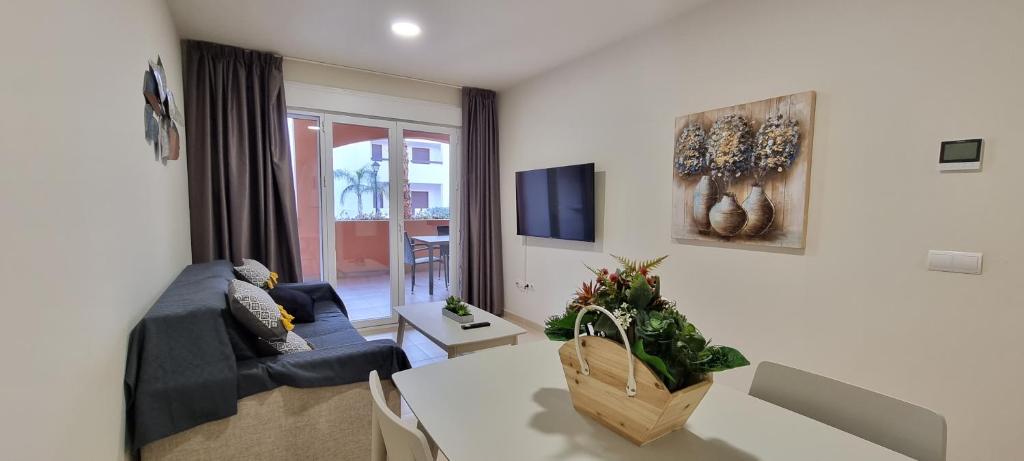 Apartamentos Paraiso de Vera Playa, Ed Tahiti, bajo G a pie de la playa, vistas piscina - 3