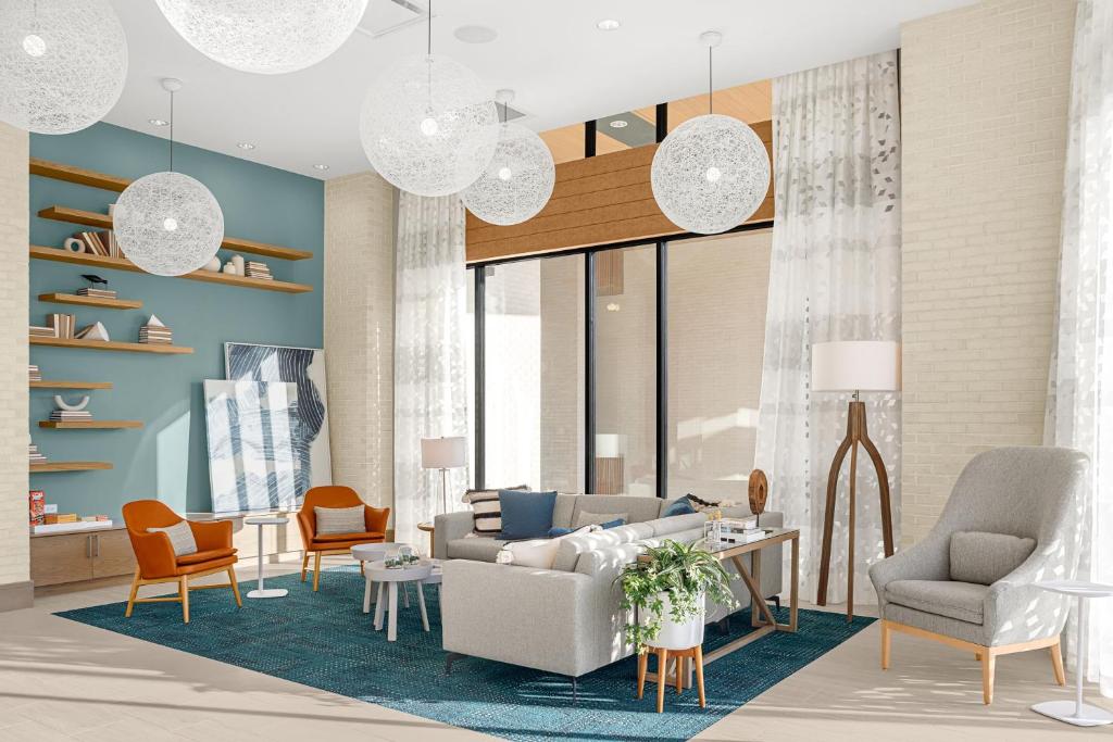 Element Nashville Vanderbilt West End フロント・ロビー