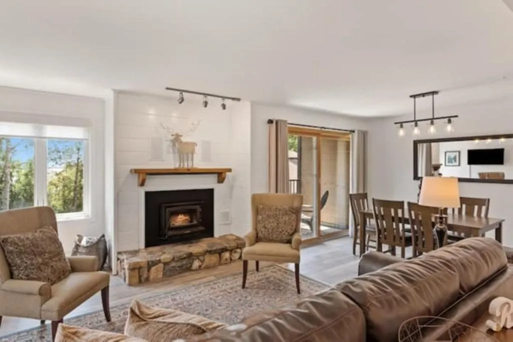 Mountainside Cozy Walk to Gondola Hot Tub Condo，位于斯廷博特斯普林斯的酒店